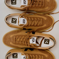 VOLLEY SUEDE CAMEL BLACK