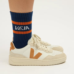ICONIC SOCKS COTTON BLUE WHITE ORANGE