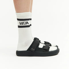 ICONIC SOCKS COTTON WHITE BLACK