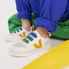 V-10 LEATHER MULTICO WHITE OURO