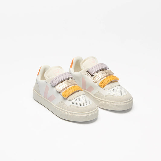 V-90 LEATHER MULTICO WHITE PETALE