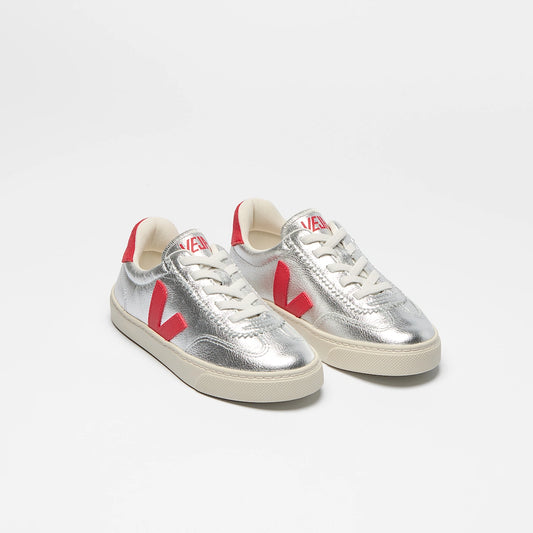 VOLLEY ELASTIC LACES LEATHER SILVER PEKIN