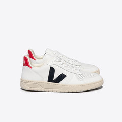 V-10 LEATHER WHITE NAUTICO PEKIN