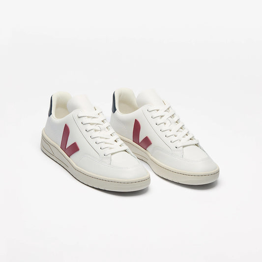 V-12 LEATHER WHITE MARSALA NAUTICO