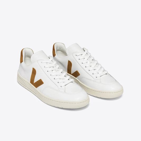 V-12 LEATHER WHITE CAMEL