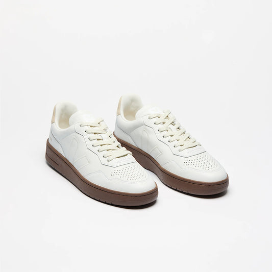 V-90 LEATHER WHITE PIERRE ALMOND