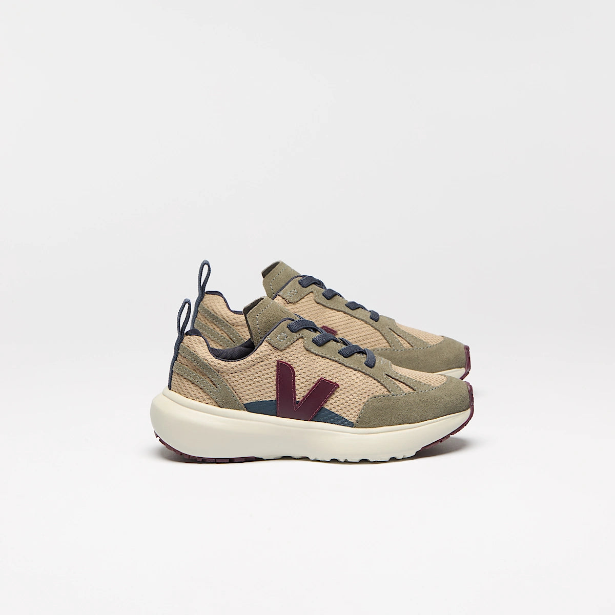 CANARY ELASTIC LACES ALVEOMESH VEJA X BONPOINT SAHARA AMARANTE